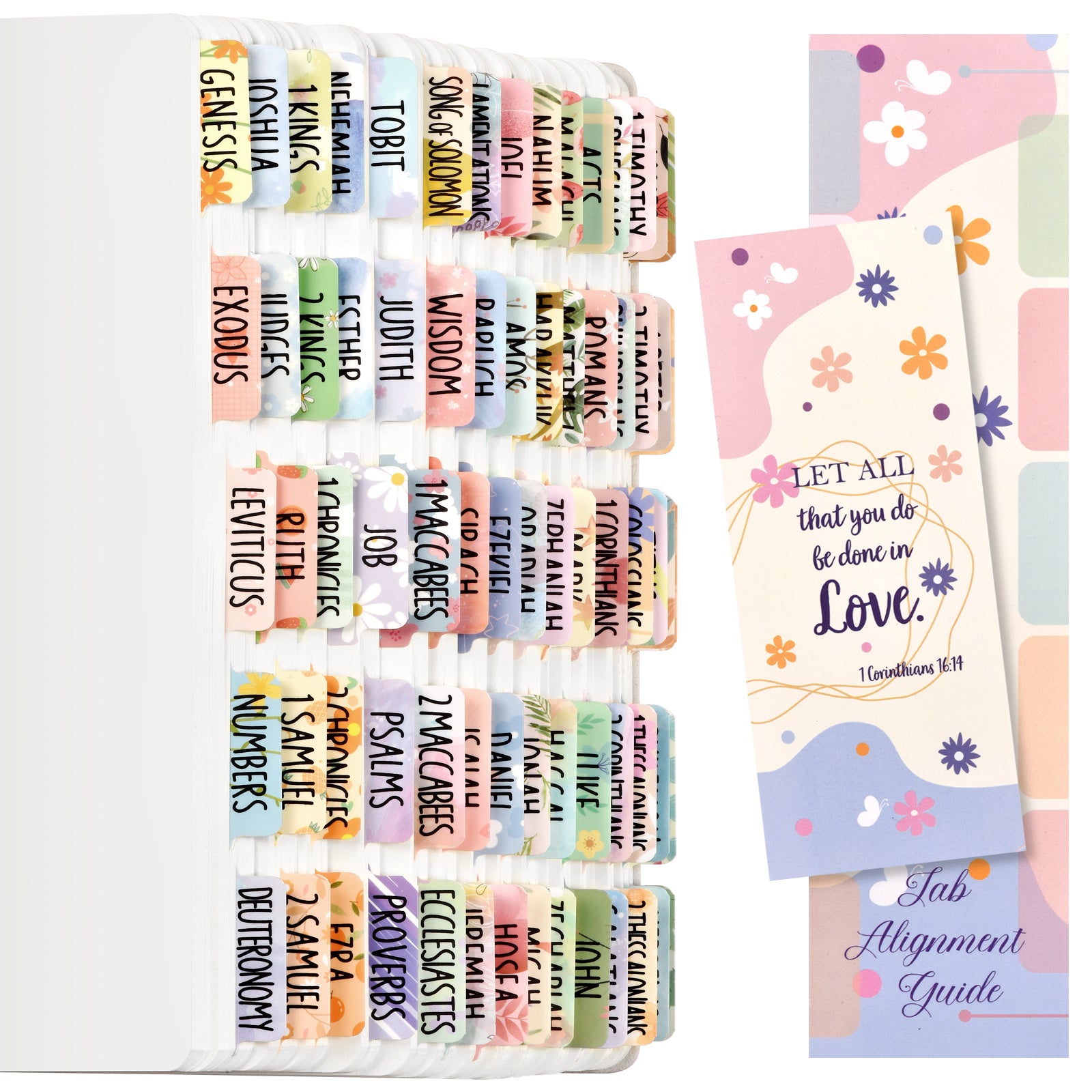 floral-bible-tabs-for-women-girls-100-pcs-catholic-bible-index-tabs-ubenic for Free Printable Catholic Bible Tabs Floral Bible Tabs for Women/Girls, 100 PCS Catholic Bible Index Tabs, – ubenic for Free Printable Catholic Bible Tabs